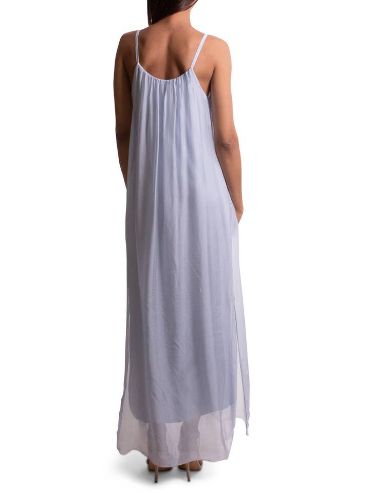 Gigi Moda - Wholesale Dress - Women's - Silk Spaghetti Maxi Dress38