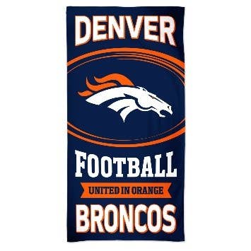 NFL Denver Broncos 30" x 60" Beach Towel for wholesale by Majestic Sports