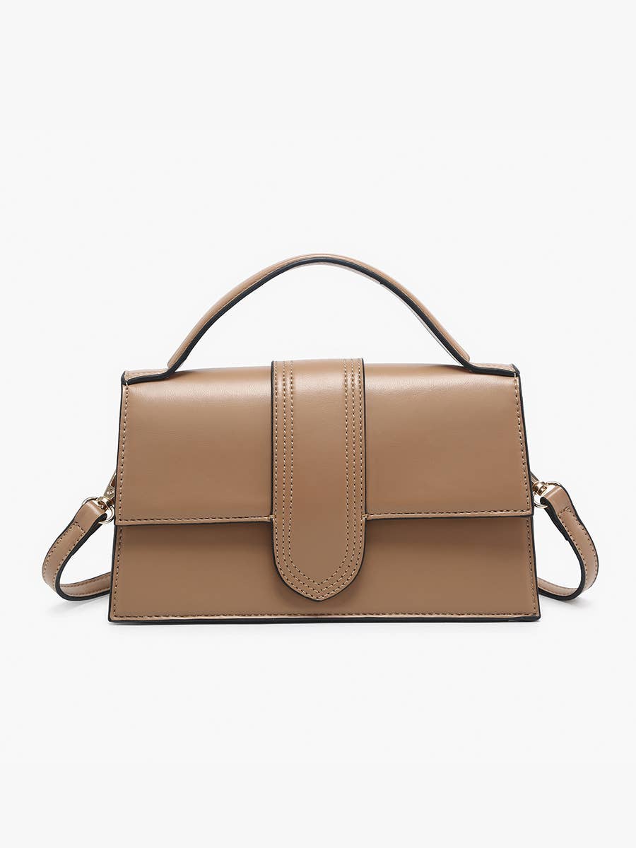 Jen & Co. - Wholesale Satchel - Women's - EH2570 Capri Metallic Satchel w/ Crossbody Strap3