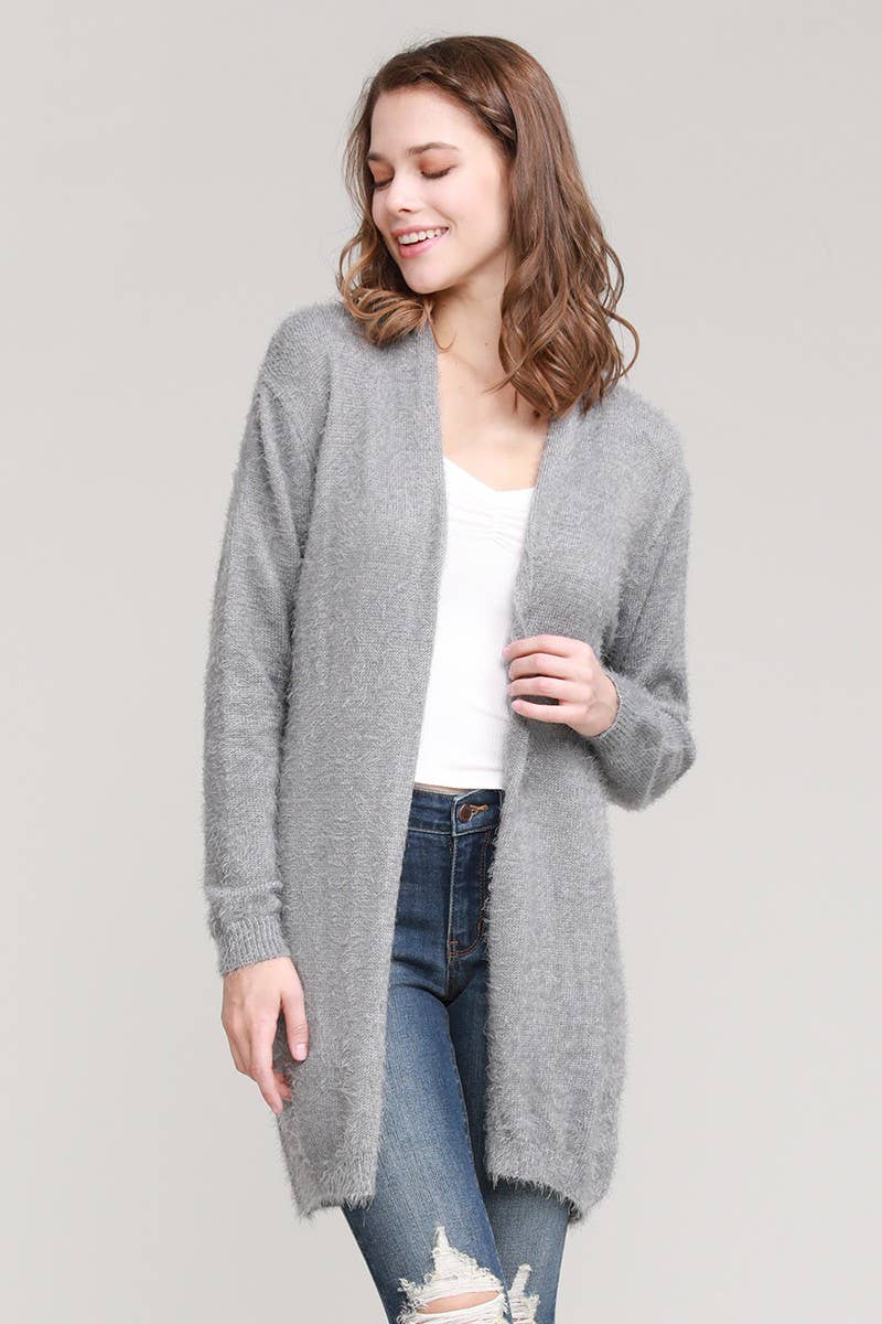 Oceanus Apparel – wholesale Kofta - Dam – CLR-OUG20261 dekorerad ögonfransgarnstickad kofta6