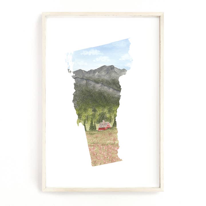 Impressão do estado de Vermont por atacado de Emilie Taylor