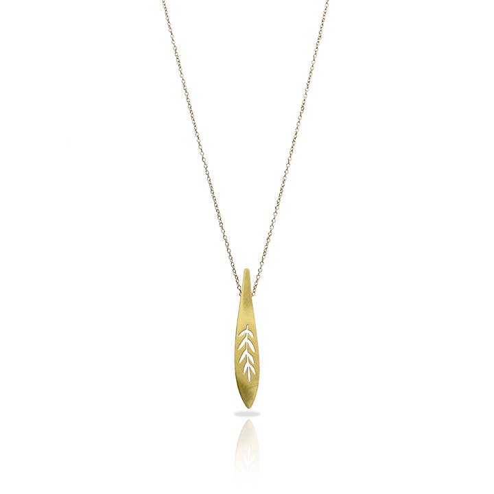 RAS - Wholesale Pendant/Charm Necklace - Hanami Gold Plated Short Pendant