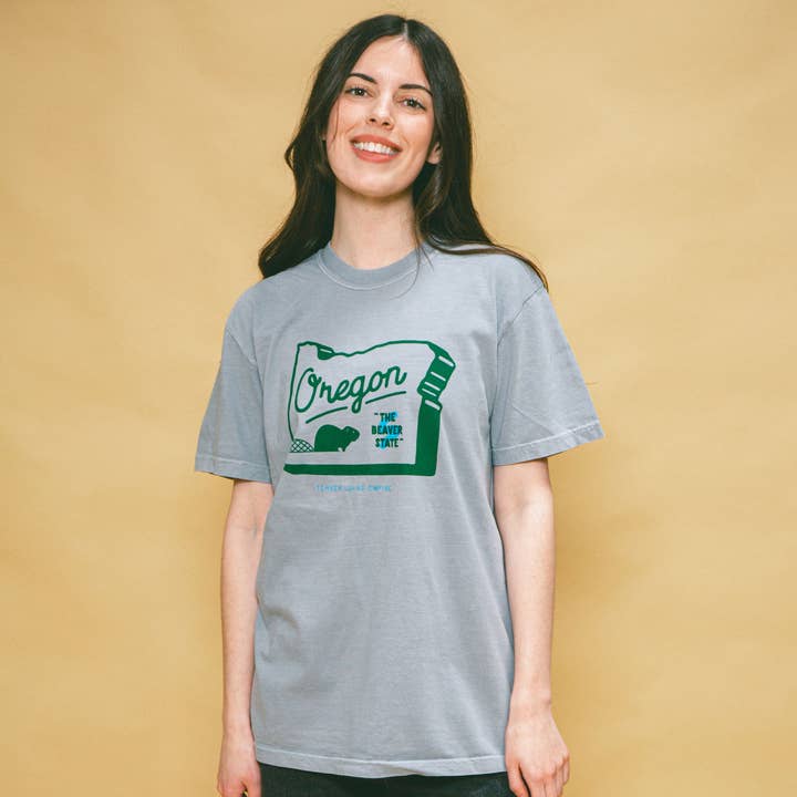 Beaver State Unisex Shirt (Granite) for wholesale by Tender Loving Empire