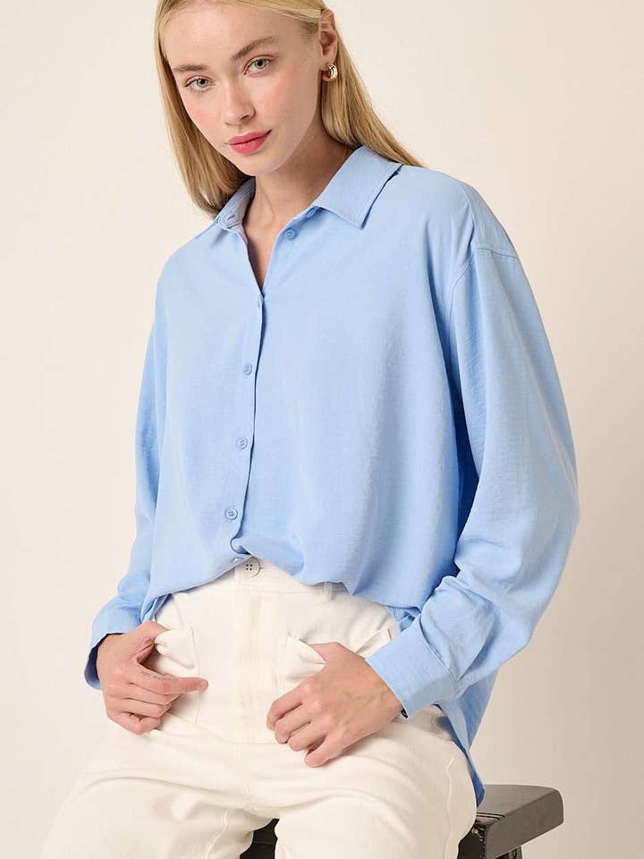 AIRFLOW-SHIRT MET LANGE MOUWEN EN KNOOPSLUITING voor wholesale door mittoshop