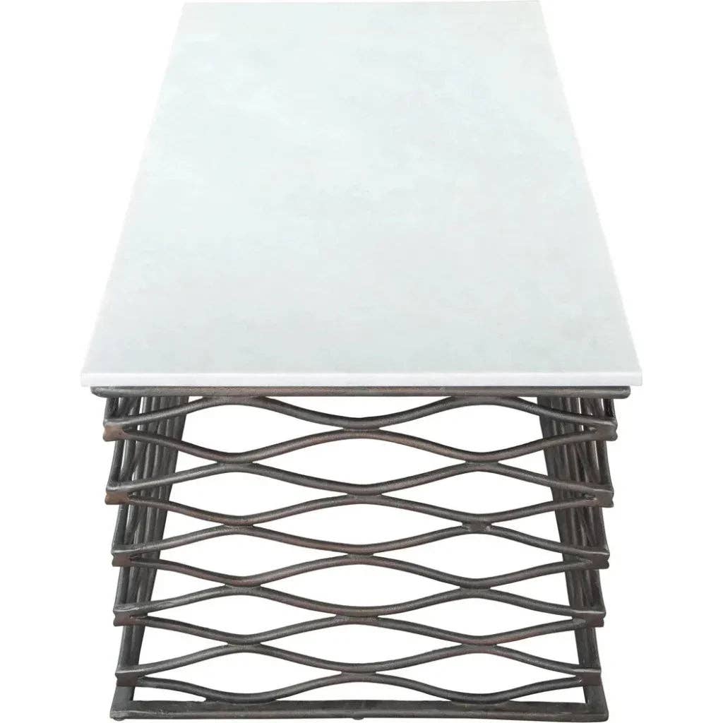 LOOMLAN - Wholesale Coffee Table - Duchess Coffee Table White & Antique Black2
