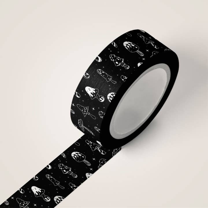 Midnight Mushroom Washi Tape for wholesale by The Fabled Creative Co.