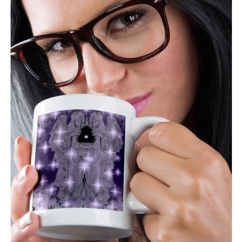 3dRose - Wholesale Coffee mug - 3dRose, Lavender Angels with Twinkle Stars, Mug9
