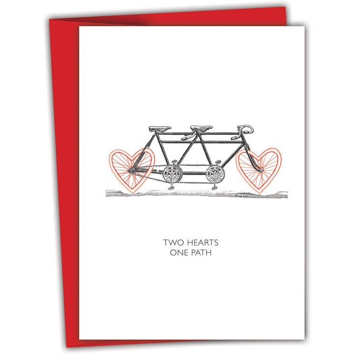 two hearts one path for wholesale by Black and White and Red All Over