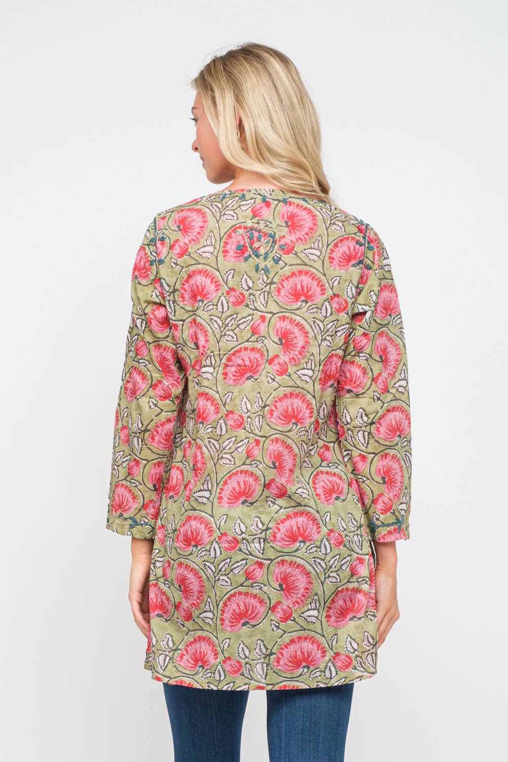 Raj Trading & Imports (USA) Inc. - Wholesale Tunic - Women's - Caliana Printed Embroidered Tunic2