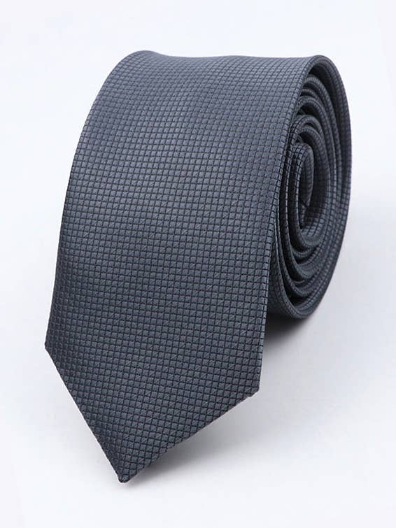 Gray Tie No. 2 Men's Polyester "Martin" for wholesale by Unipap's