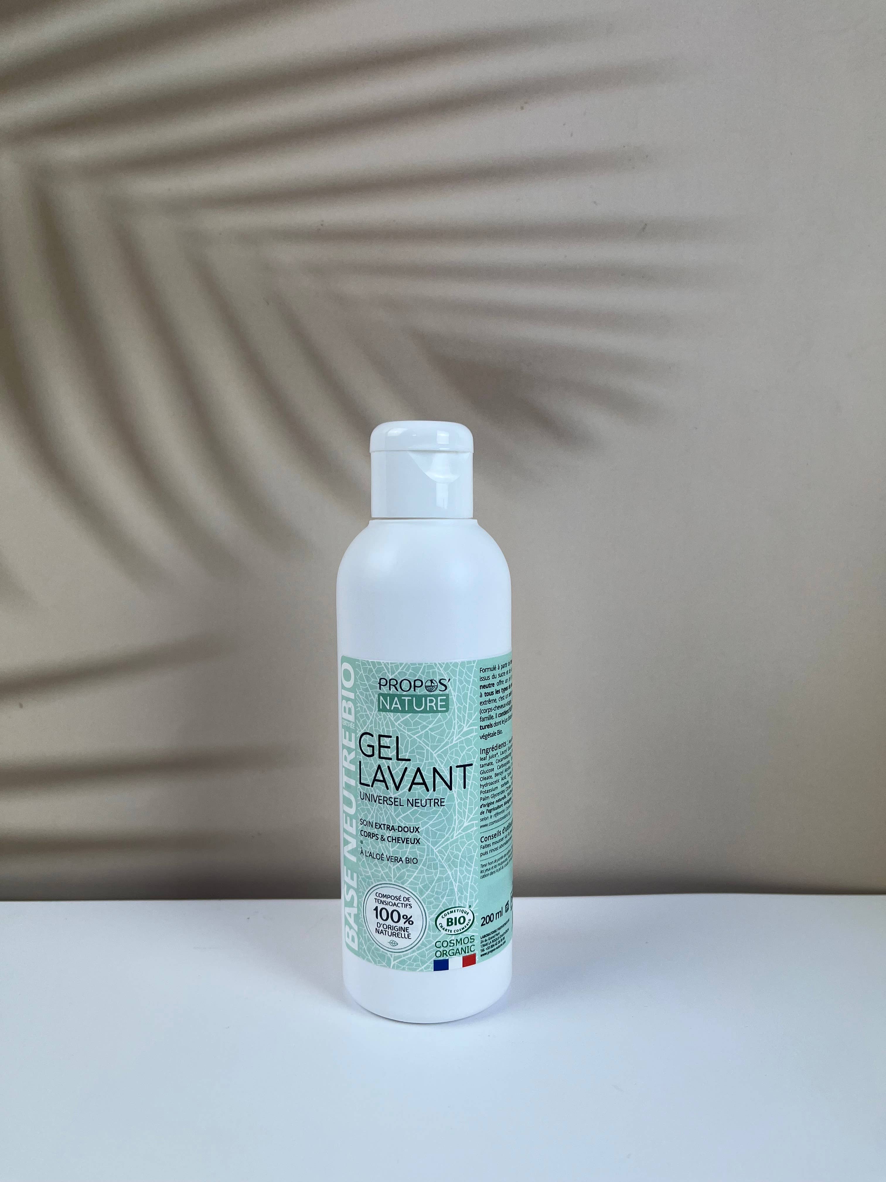 Propos'Nature - Wholesale Body Wash/Shower Gel - Neutral Organic Shower Gel - Fragrance-Free - 200ml, 1L3