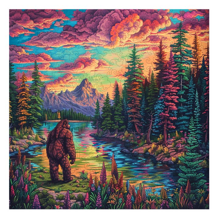 Trippy Puzzle Co - Wholesale Puzzle - Adult - Forest Fable Wooden Jigsaw Puzzle 300PC