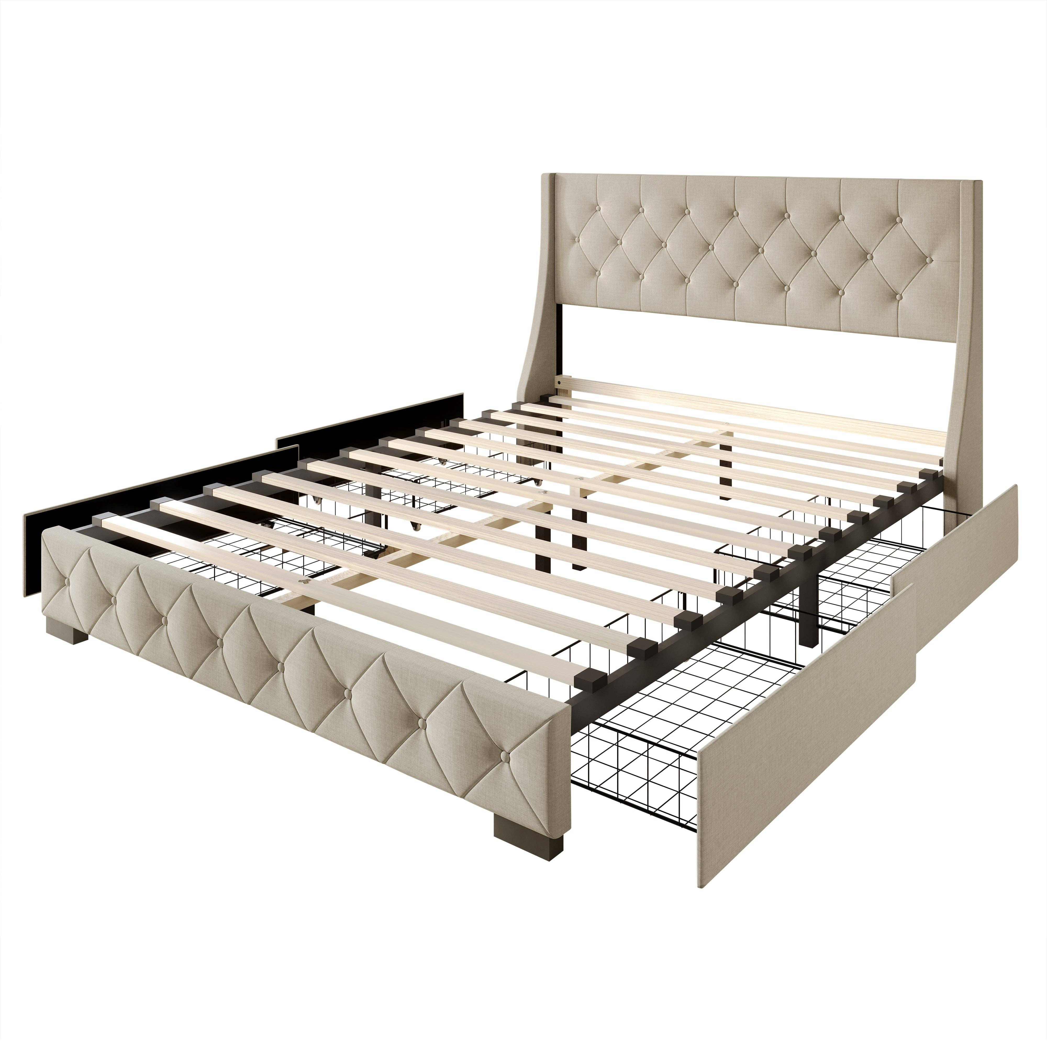 Home Design - Wholesale Bed - Olympia Tufted Upholstered Storage Platform Bed17