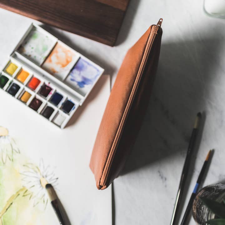 SANDRA SMITH LLC - Wholesale Pencil Case/Pouch - Show Them - Faux Leather Pencil Pouch3