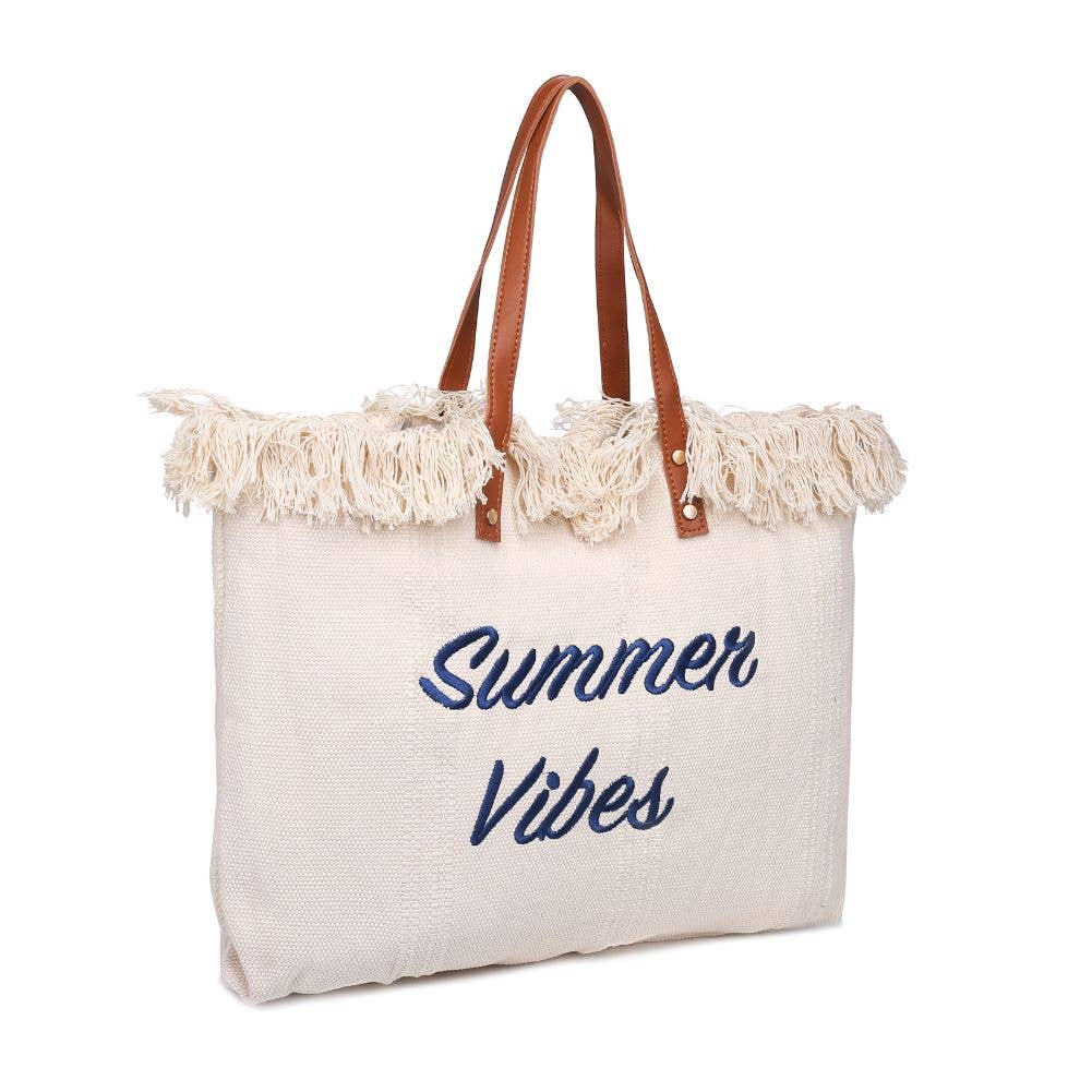 Urban Expressions - Wholesale Beach Bag - Summer Vibes Fringe Beach Tote1