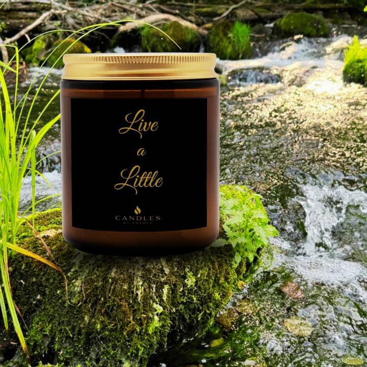 Candles by Swedes - Wholesale Jar/Filled Candle - Pine & Fir after the Rain Scented Soy Candle Wood Wick 8 oz1