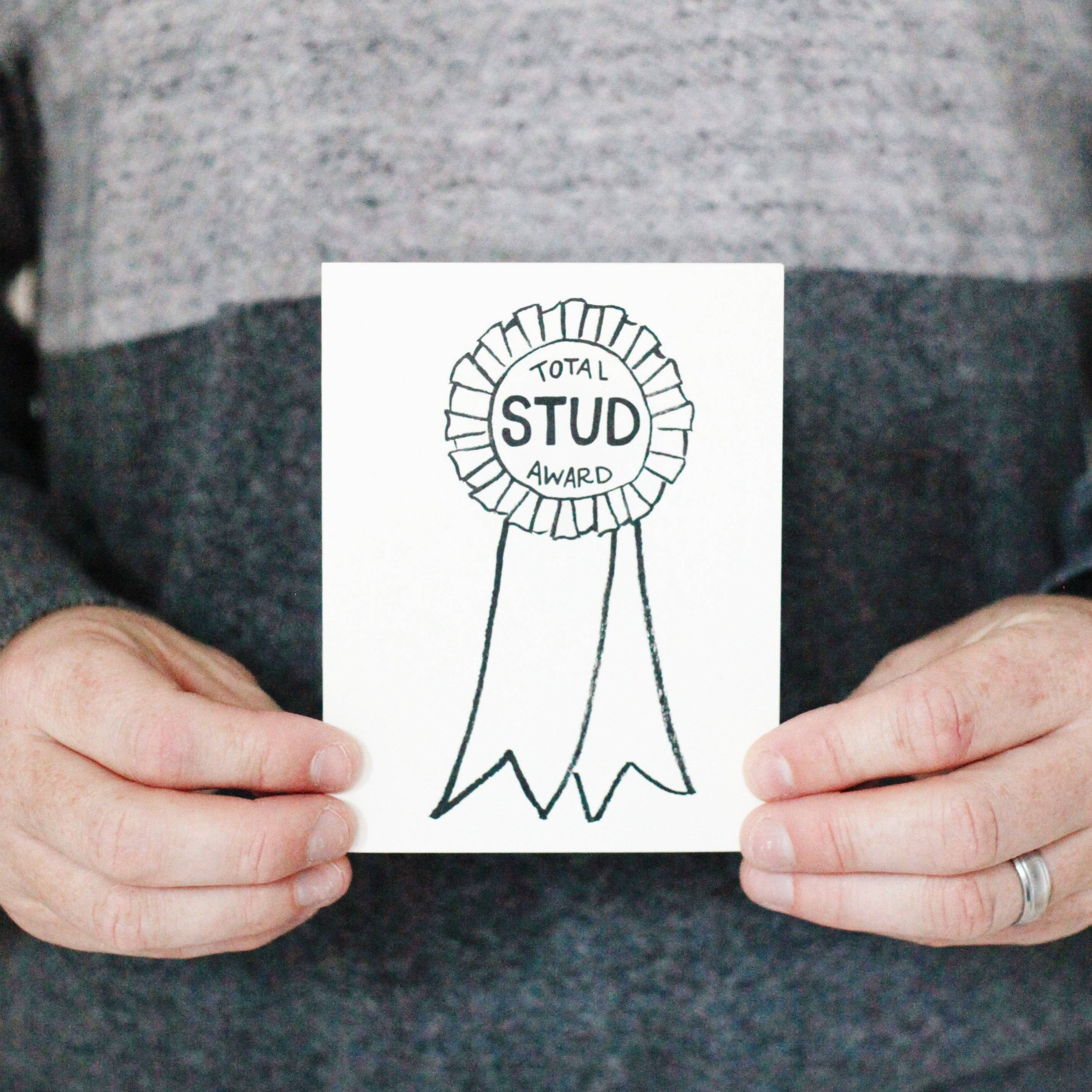 Slightly Stationery - Wholesale Congratulations Card - Stud Award1