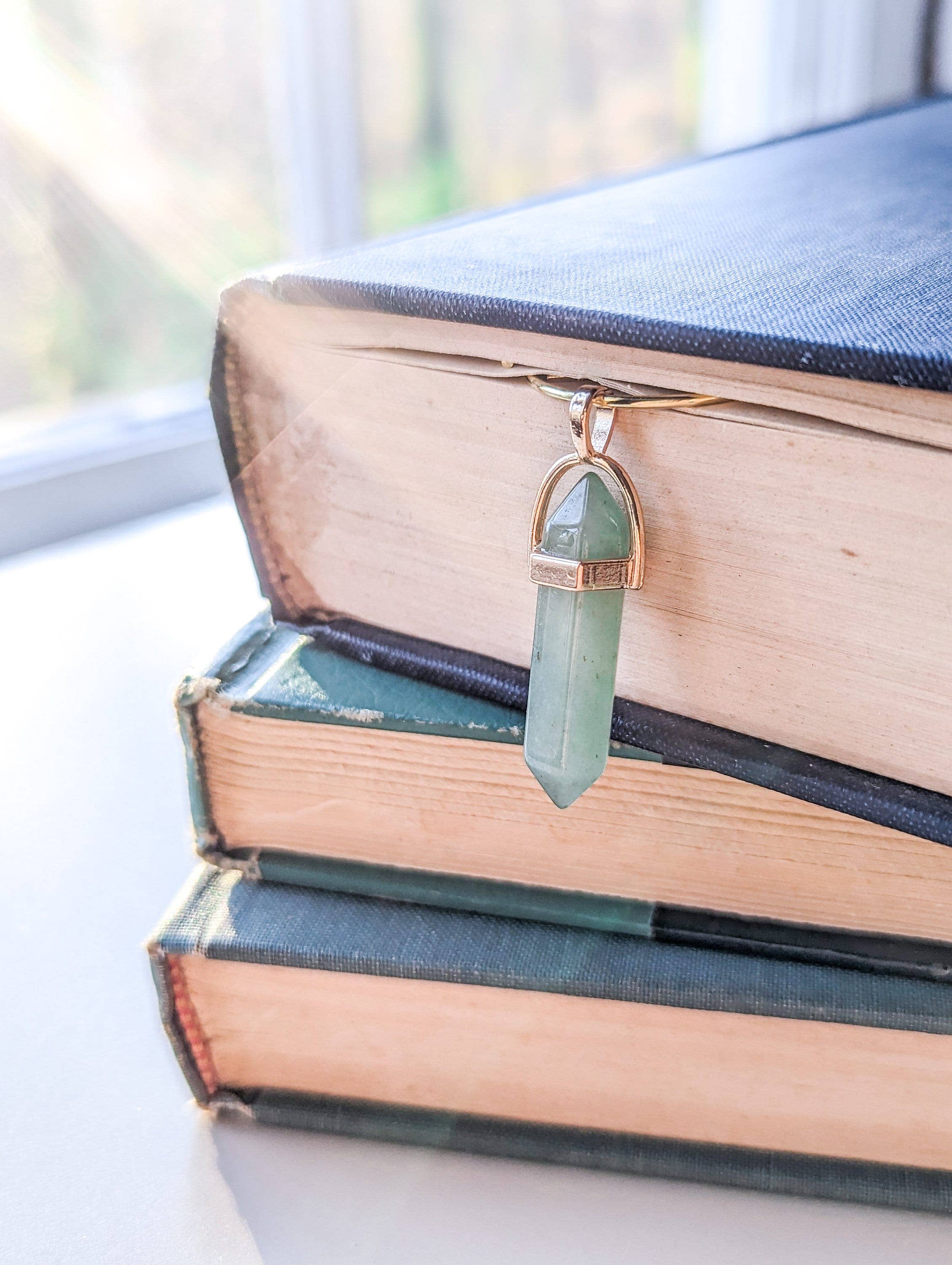 Bookish Trinkets - Wholesale Bookmark - Crystal Pendant Metal Bookmark Teardrop Page Clip4