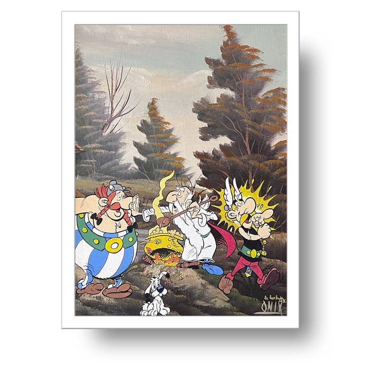 Multicolored Asterix Print By La Barbuda for wholesale on Faire