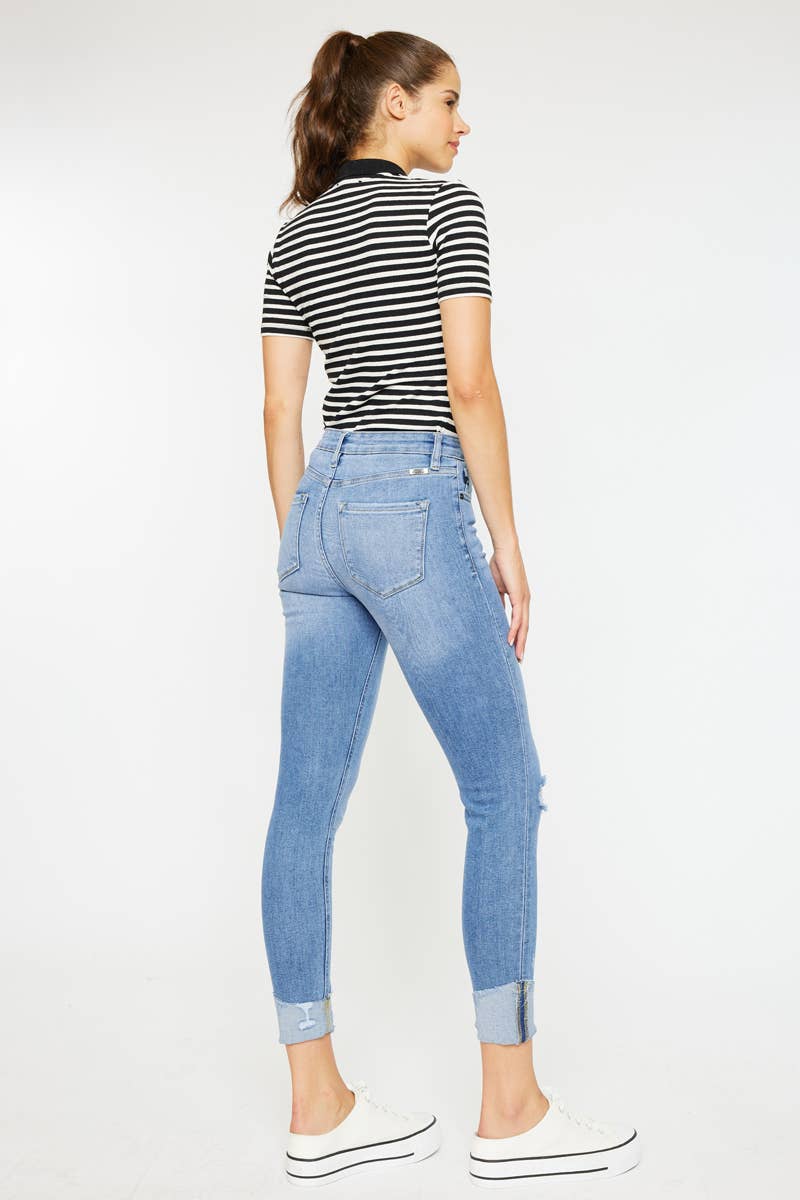 LIGHT OPEN PACK HIGH RISE ANKLE SKINNY JEANS-KC8606L-OP for wholesale on Faire5