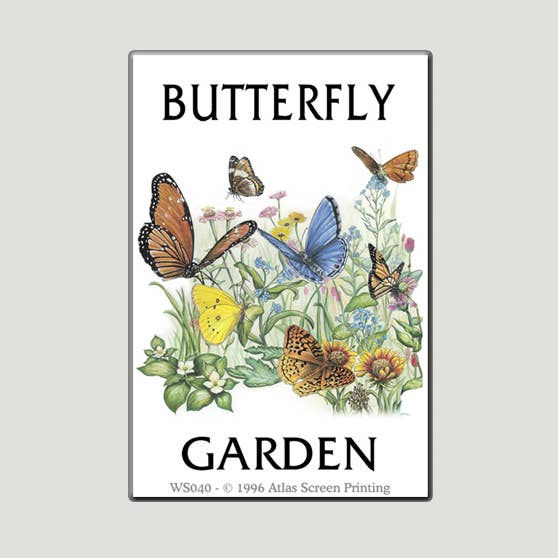 Butterfly Garden 2" X 3" Magnet for wholesale by Atlas Screen Printing