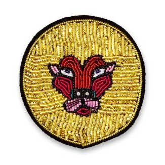 Håndbroderet broche - Løve for engroshandel hos Macon & Lesquoy