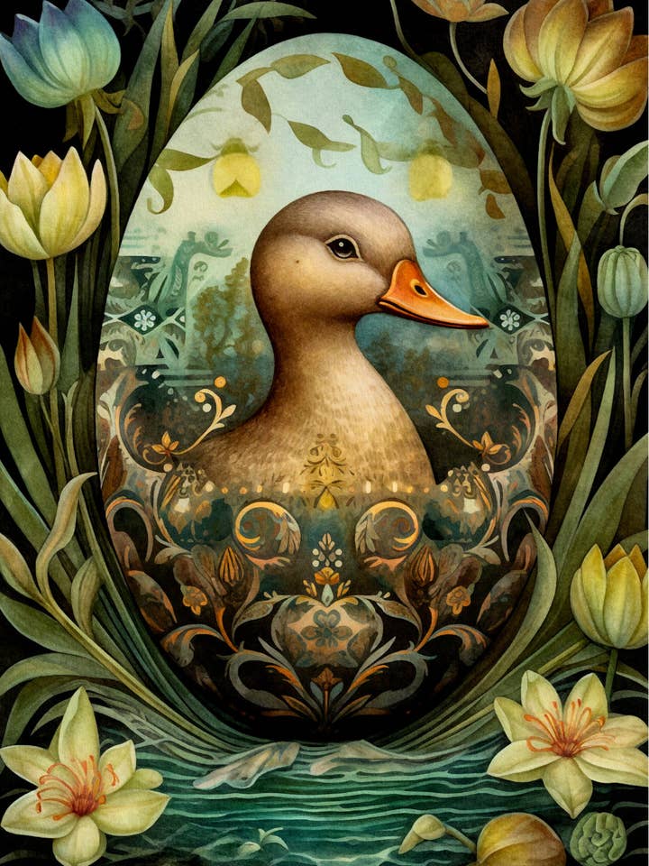 Easter Eggs: Duck | Card Fripperies for wholesale by Fripperies