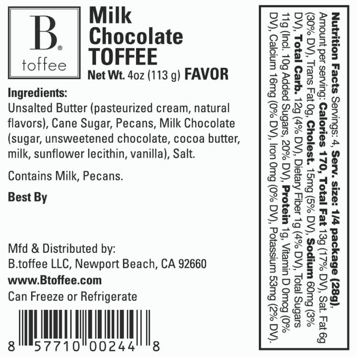 B. Toffee & Treats - Vente Coffrets cadeaux - Coffret cadeau 4 oz avec logo d'entreprise personnalisé B. Toffee5