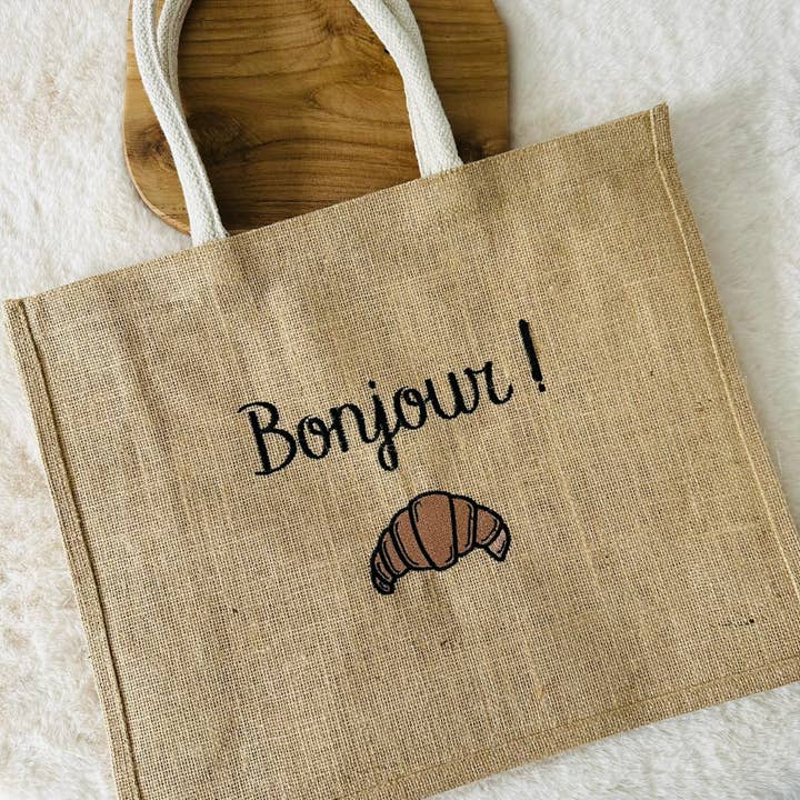 Sac cabas, Bonjour pour la vente par L'atelier d'Emilie