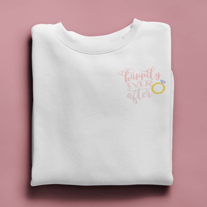 Lyckligt någonsin efter broderade Crewneck för wholesale av Never Knew I Needed