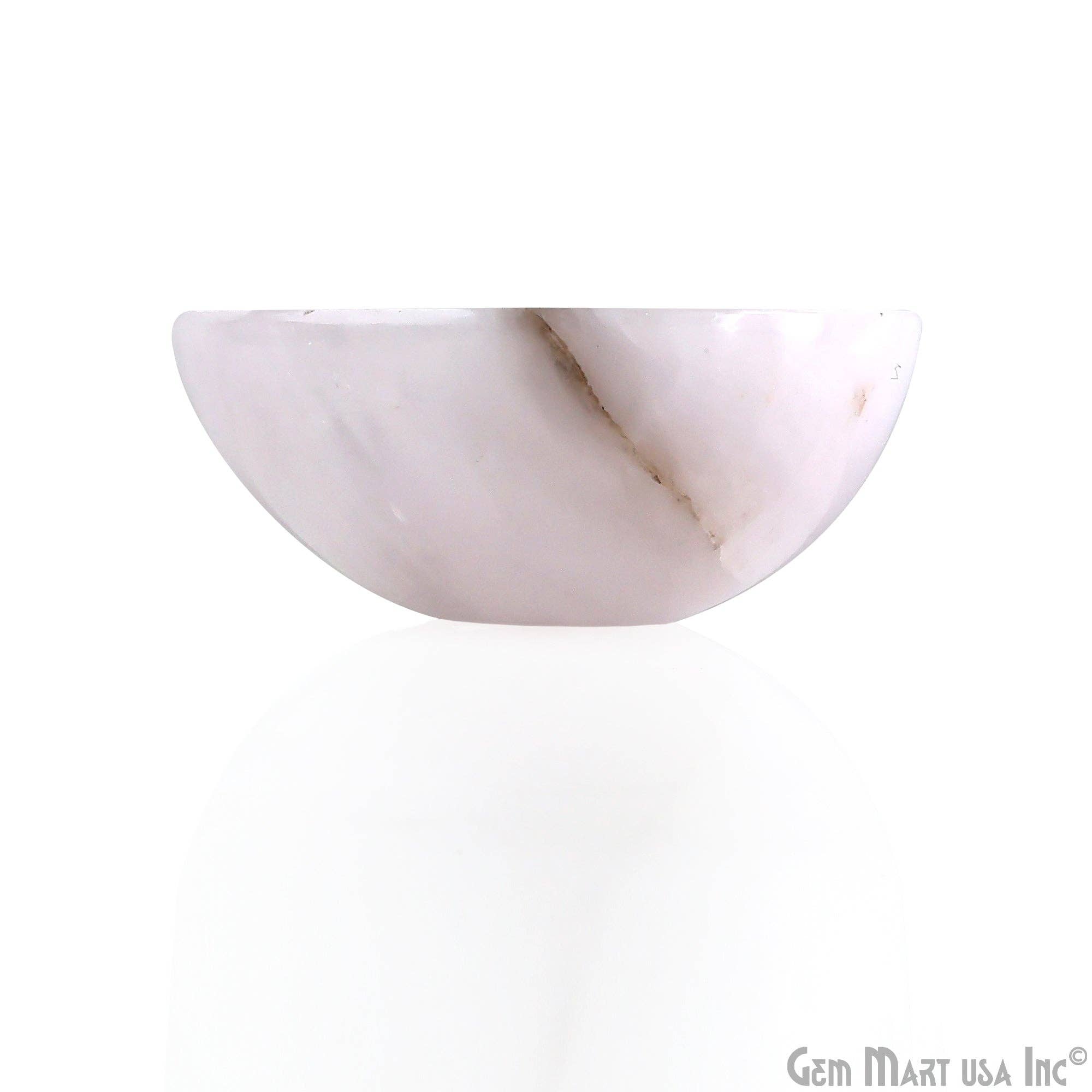 GemMartUSA – wholesale Decorative plate/dish/bowl – Natural Rose Quartz Mini Carved Gemstone Bowl Cup 2 inch10