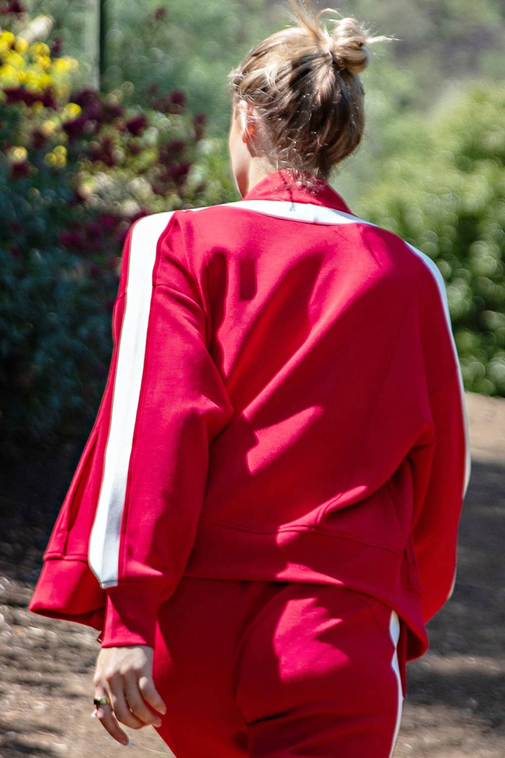 Rae Mode - Wholesale Athletic Jacket - Women's - MODAL SCUBA STRIPING ZIP UP JACKET11