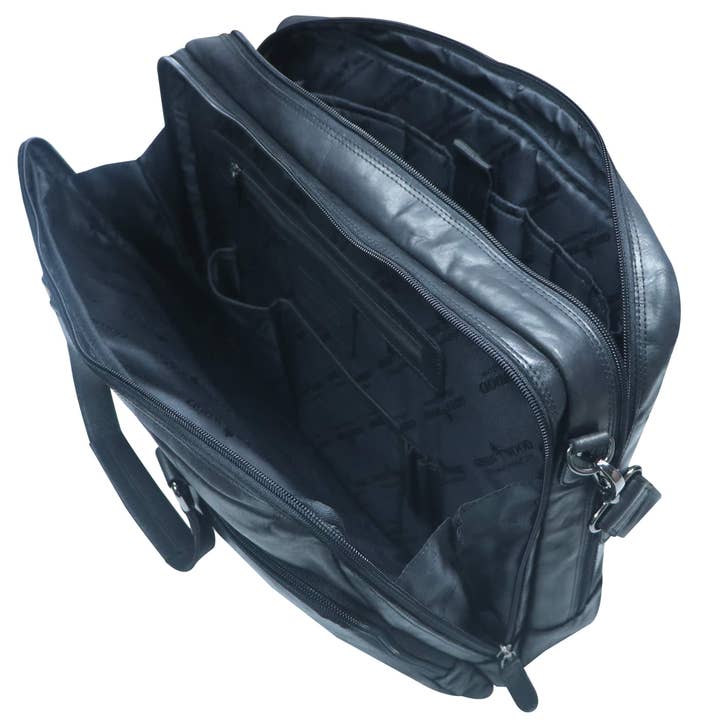 Greenwood – Mala para portátil - Unissexo por atacado – Saco para computador portátil senhora pasta castanha homem XL22