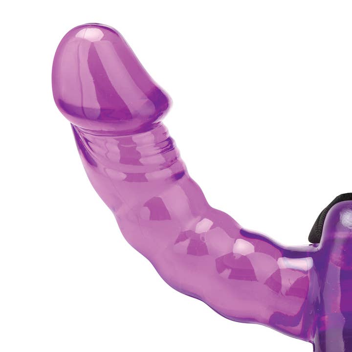 Lux Fetish Store - Wholesale Sex Toy - Pleasure for 2 Double-Ended Strap-On - Purple