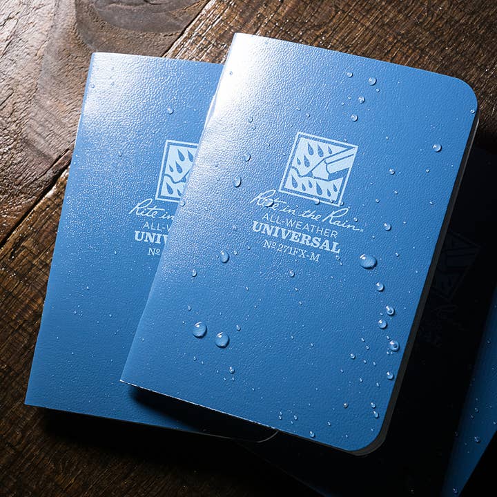 Rite in the Rain - Vente Cahiers - Carnet Rite in the Rain, 3,25" x 4,625" Couverture bleue 3 PK