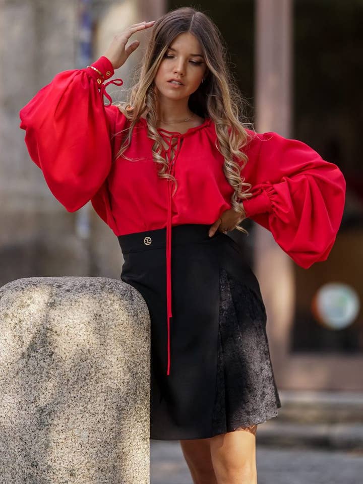 Elisabeth Moments Saia Preta por atacado de Elisabeth Moments