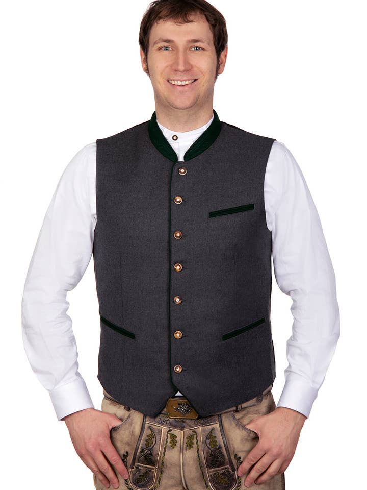 Traditional Vest Roland for wholesale by Edelnice Trachtenmode GmbH & Co. KG