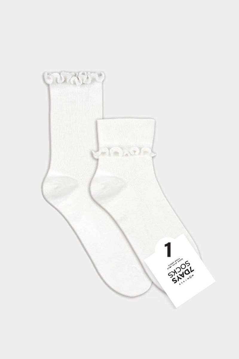 7DAYSSOCKS - Wholesale Sokken - Dames - Sokken met ronde franjes voor dames14