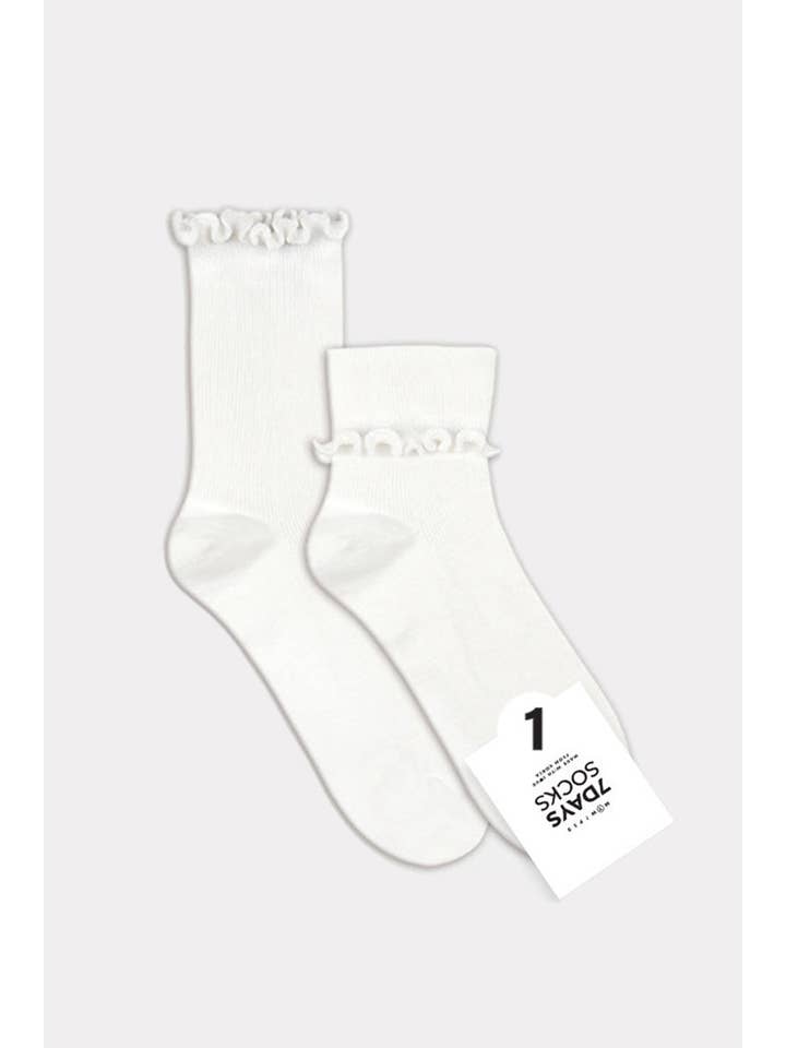 7DAYSSOCKS - Wholesale Sokken - Dames - Sokken met ronde franjes voor dames14