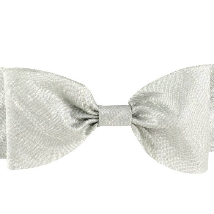 Dupioni zijden lint - zilver voor wholesale door MIDORI Inc.