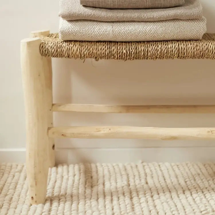 Collection Maroc – Banco por atacado – Banco trançado de centro 100 cm1