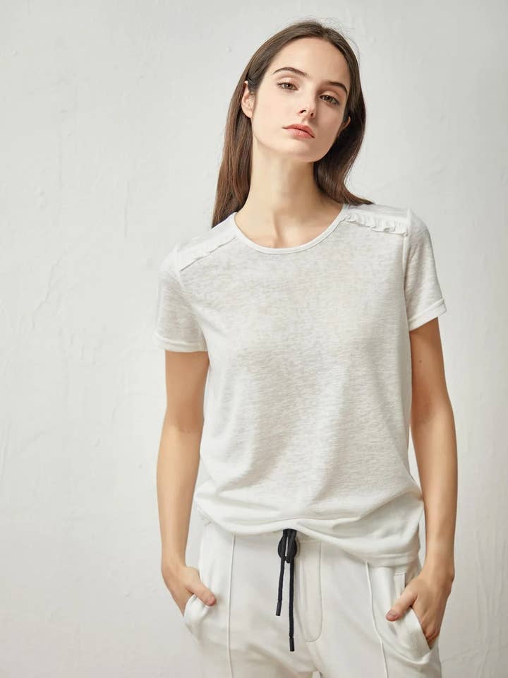 T-shirt com costas abertas por atacado de Nathael Paris