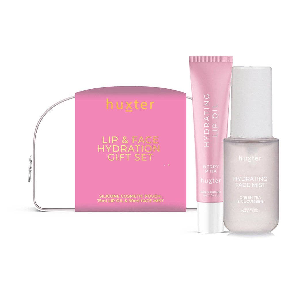 Huxter - Wholesale Lip-gloss - Lip & Face Hydration Gift Set - Includes 15ml Tinted Lip Oil & 30ml Face Mist4