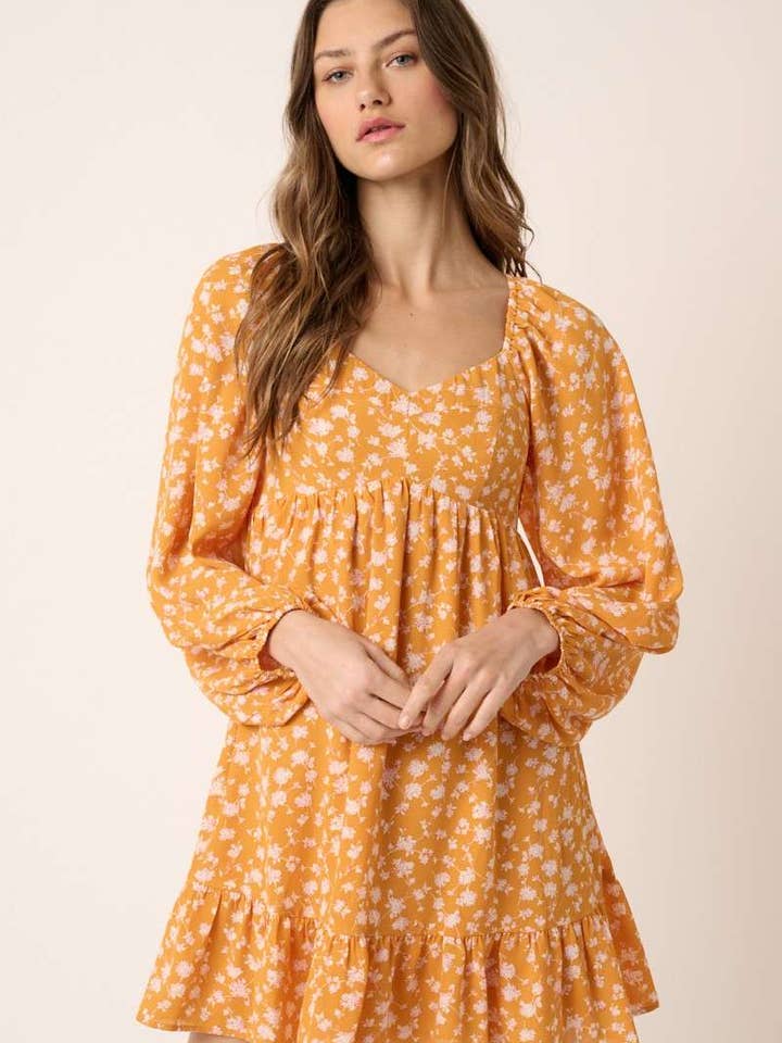 mittoshop - Wholesale Dress - Women's - FLOWER PRINT PEPLUM MINI DRESS7