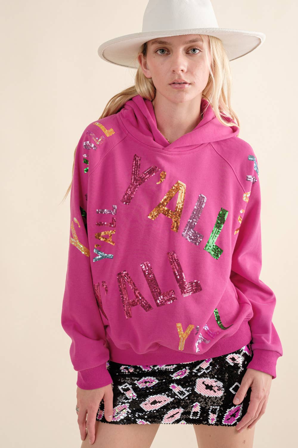 Blue B - Wholesale Hoodie - Women's - 32576J - French Terry Sequin Embroidery Hoodie18