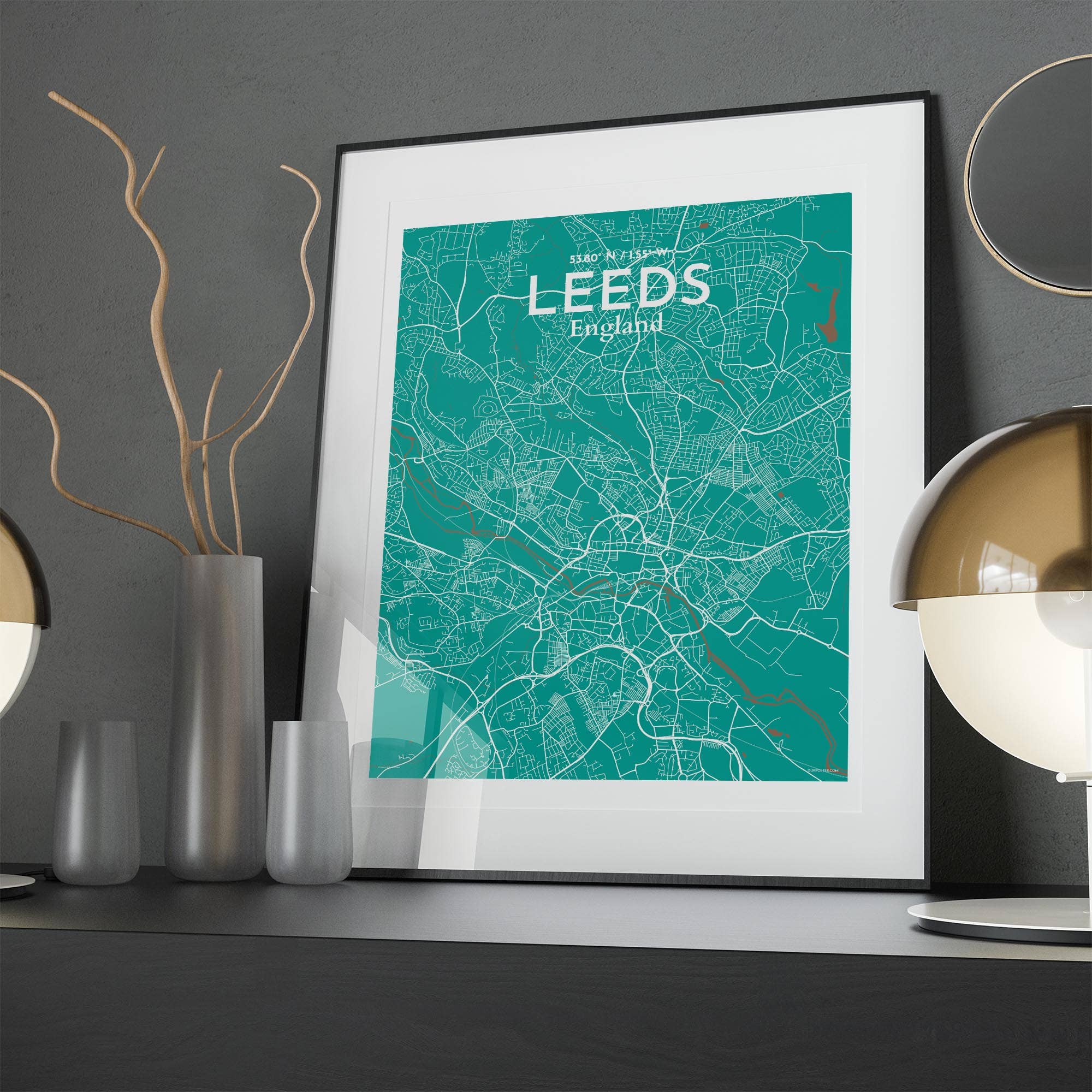 OurPoster.com – wholesale Poster – Leeds karta affisch94