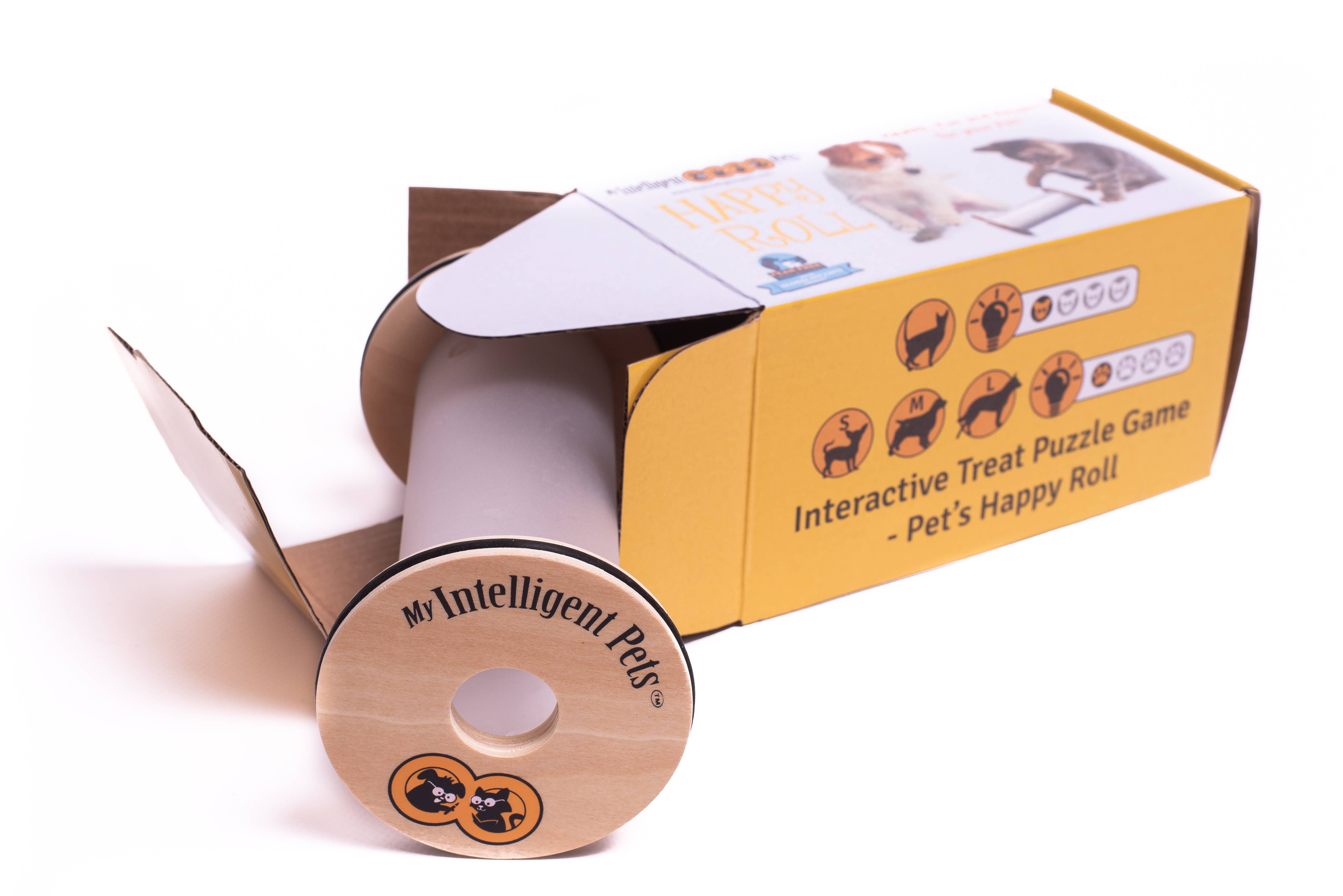 My Intelligent Pets - Wholesale Pet Toy - Cat/Dog - Happy Roll - dog and cat treat dispenser3