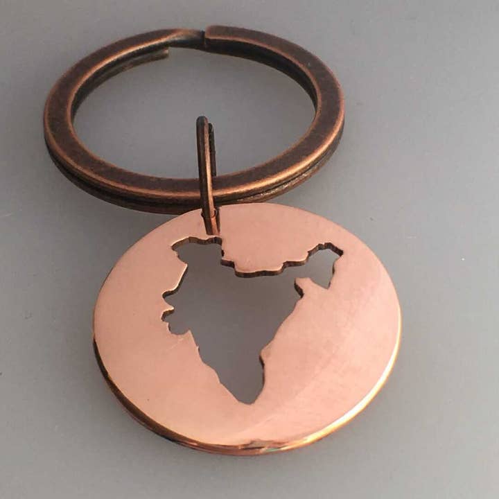 Indien karta nyckelring för wholesale av AfricanDreamland