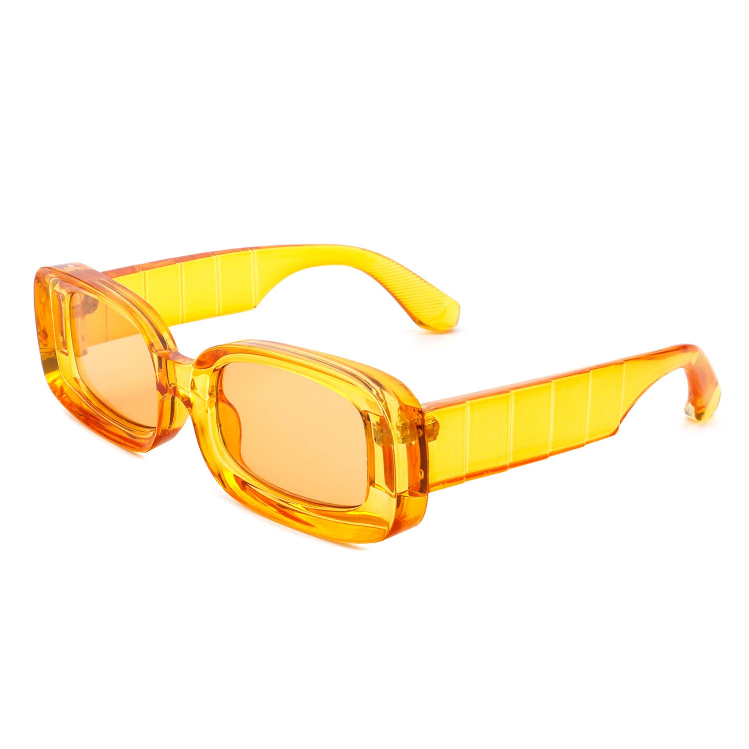 Cramilo Eyewear - Wholesale Sunglasses - Women's - Rectangle Retro Thick Frame Colorful Y2K Sunglasses10