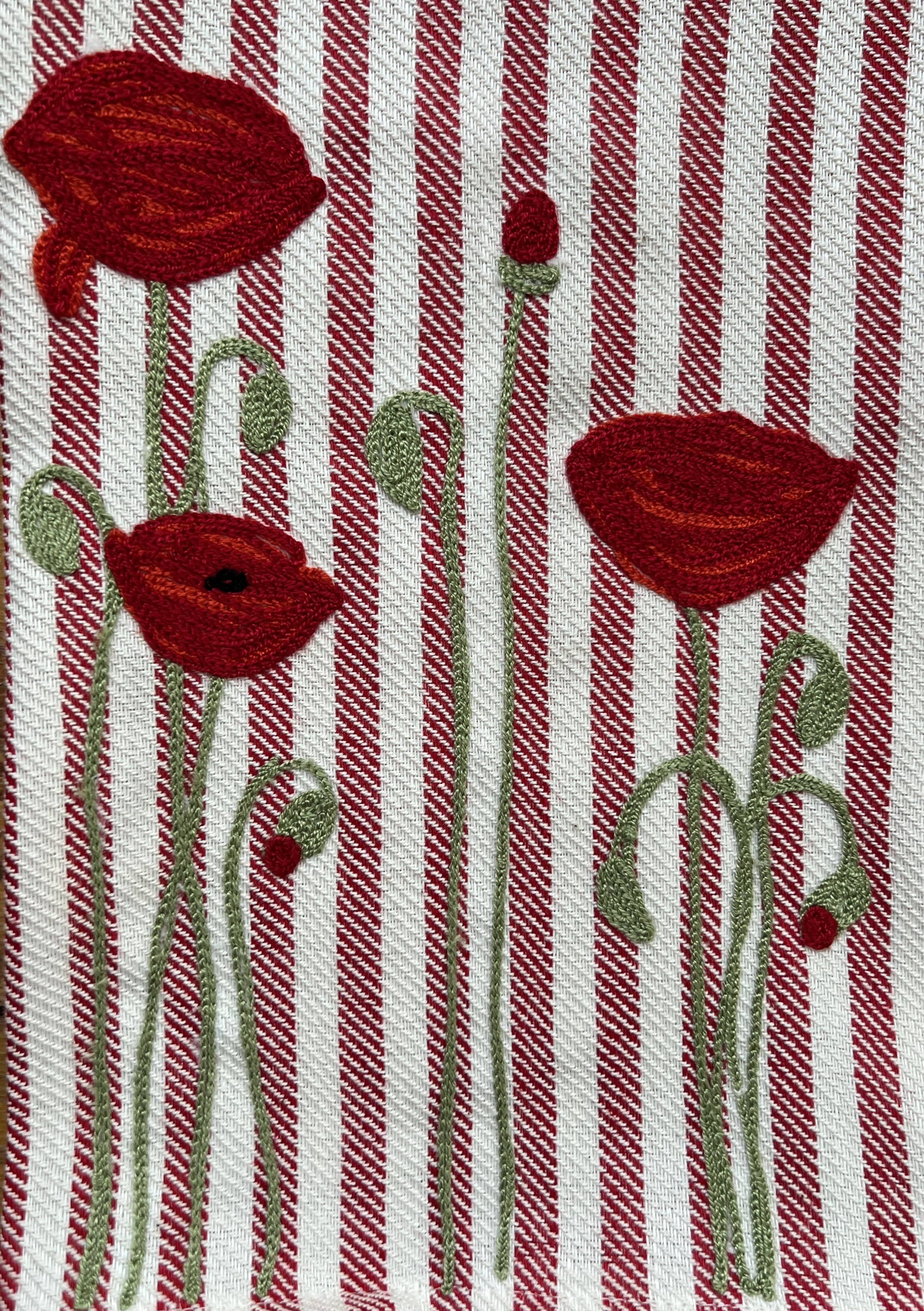 BUSATTI – wholesale Kökshandduk – Pomelo kökshandduk med Papavrossi broderi 20163